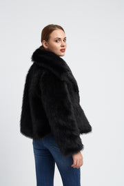 VESTE FOURRURE FEMME EMMA NOIR